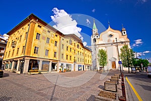 Cortina d` Ampezzo main square architecture view photo