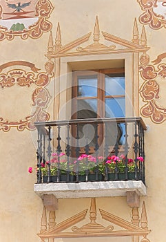 Cortina window - Dolomites - Italy photo