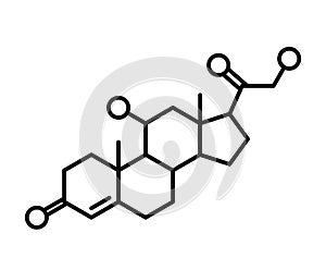 Cortisol chimical formula