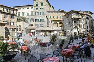 Cortona, arezzo, tuscany, italy, europe, republic square