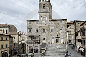 Cortona, arezzo, tuscany, italy, europe, the town hall