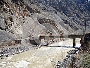 Coruh river bridge road.......