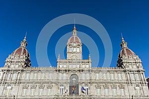 A Coruna Town Hall in Galicia, Spain