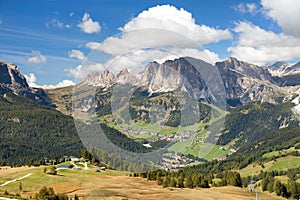 Corvara in Badia Alps Dolomites mountains