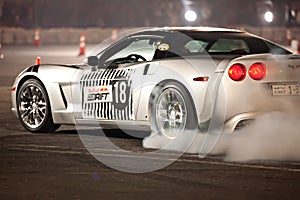 Corvette car drifting