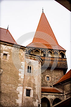 Corvin Castle - tower, Hunedoara, Romania