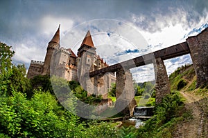 Corvin Huniazilor Castle from Hunedoara, Romania