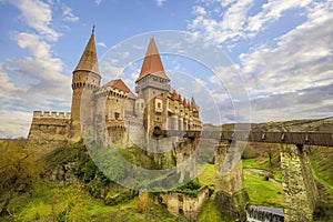 Corvin`s Hunyadi Castle in Hunedoara, Romania