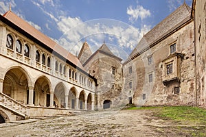 Corvin`s Hunyadi Castle in Hunedoara, Romania