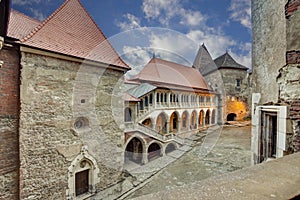 Corvin`s Hunyadi Castle in Hunedoara, Romania