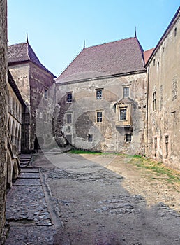 The Corvins Castle build by John Hunyadi, detail from the interior