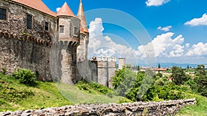 Corvins Castle Main entrance from aside