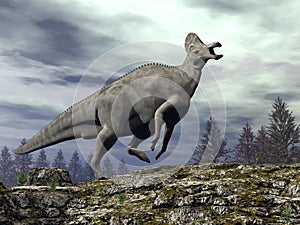 Corythosaurus dinosaur - 3D render