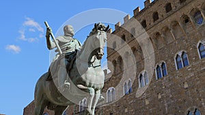 Cosimo de Medici Statue Florence Italy. High quality