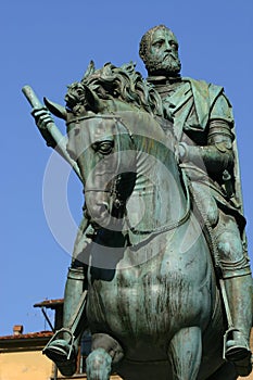 Cosimo Medici statue in Florence, Italy