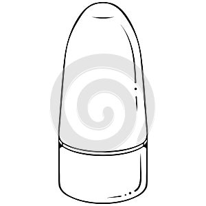 Cosmetic antiperspirant deodorant bottle line art