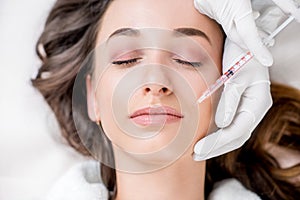 Cosmetic botox injection