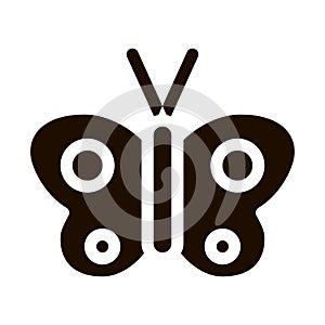 Cosmetic Butterfly Sign Vector Icon