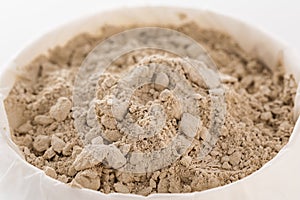 Cosmetic clay, sample and texture of cosmetic clay