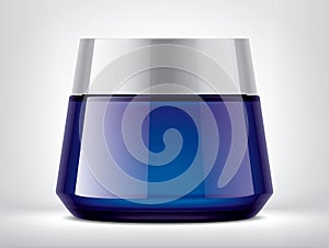 Cosmetic Color Glass Jar illustration.