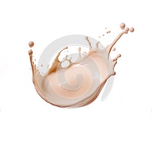 Cosmetic cream splash isolated on white background. Generative A.I