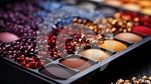 Cosmetic Elegance: Professional Collection of Lipsticks and Makeups. Radiant Beauty: Makeup with Lipstick and Tricks.