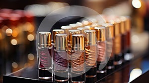 Cosmetic Elegance: Professional Collection of Lipsticks and Makeups.Radiant Beauty: Makeup with Lipstick and Tricks.