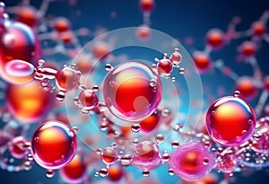 Cosmetic Essence, Liquid bubble, Molecule inside Liquid Bubble