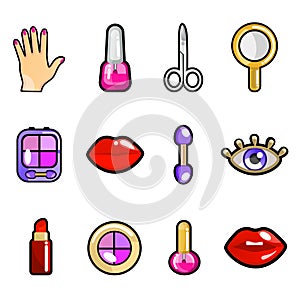 Cosmetic icon set