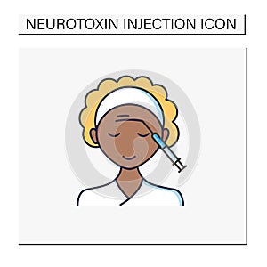 Cosmetic injection color icon