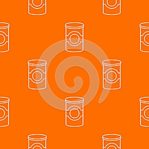 Cosmetic jar plastic pattern vector orange