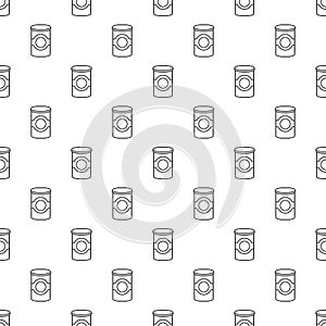 Cosmetic jar plastic pattern vector seamless