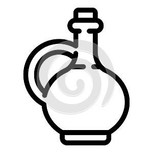 Cosmetic jojoba oil icon, outline style