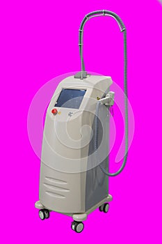 Cosmetic LED laser device for photodynamic therapy. Isolated image photo