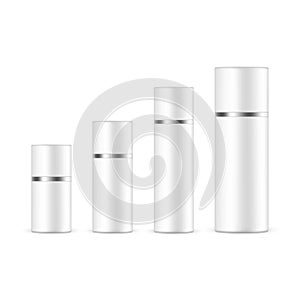 Cosmetic Packaging Container, Pump or Spray Bottle Mockup
