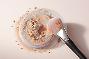 Cosmetic powder. Generative AI