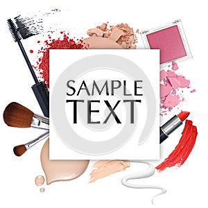 Cosmetic promotion frame
