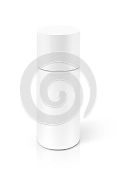 Cosmetic serum bottle isolated on white background