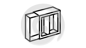 cosmetic set box line icon animation