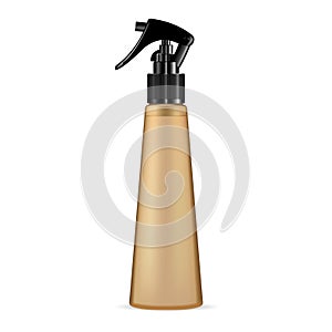 Cosmetic spray bottle mockup. Realistic container