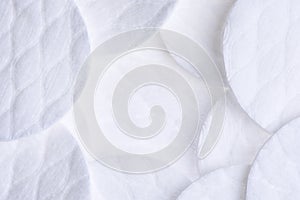 Cosmetical cotton pad disks photo