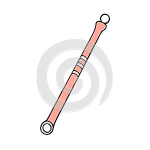 Cosmetical loop cartoon color icon