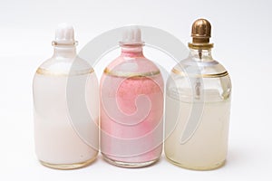 Cosmetics bottle isolated on white background, skin care