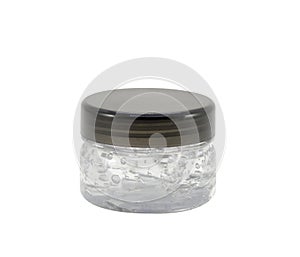 Cosmetics - Hair gel in a plastic cosmetics container