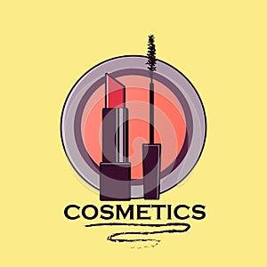 Cosmetics label for design