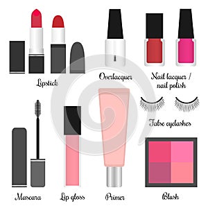 Cosmetics set for a make-up (set 1)