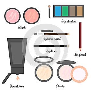 Cosmetics set for a make up (set 2)