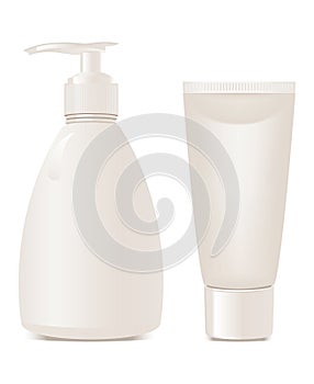 Cosmetics soap and gel containers