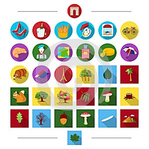 Cosmetics, treats, tourism and other web icon in cartoon style.Ecology, protection, arts, icons in set collection.