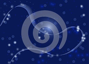 Cosmic Abstract Gradiant Background in Dark Blue Colors. photo